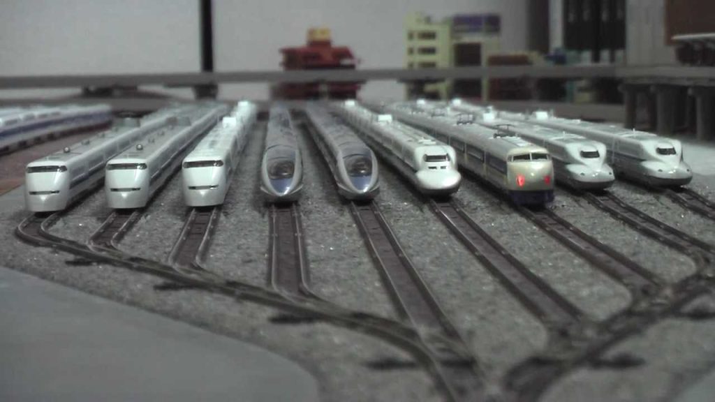 Nゲージ　新幹線0系走行シーン　お座敷レイアウト N-gauge  BulletTrain  Series 0