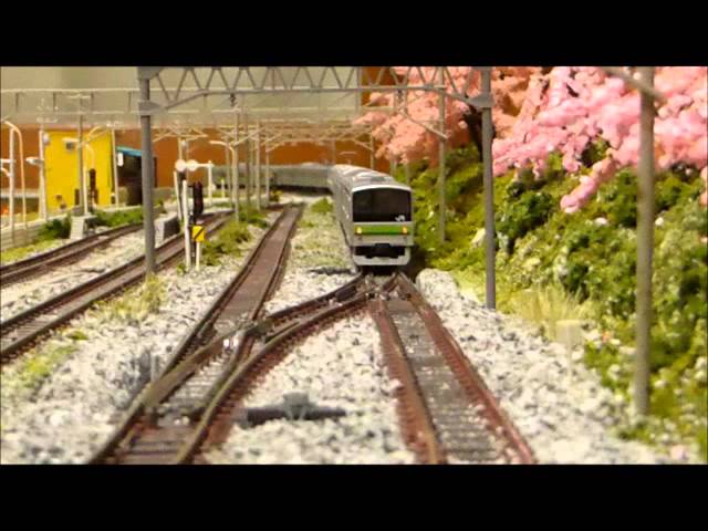 Nゲージ KATO 横浜線 205系 シングルアームパンタ 走行シーン集