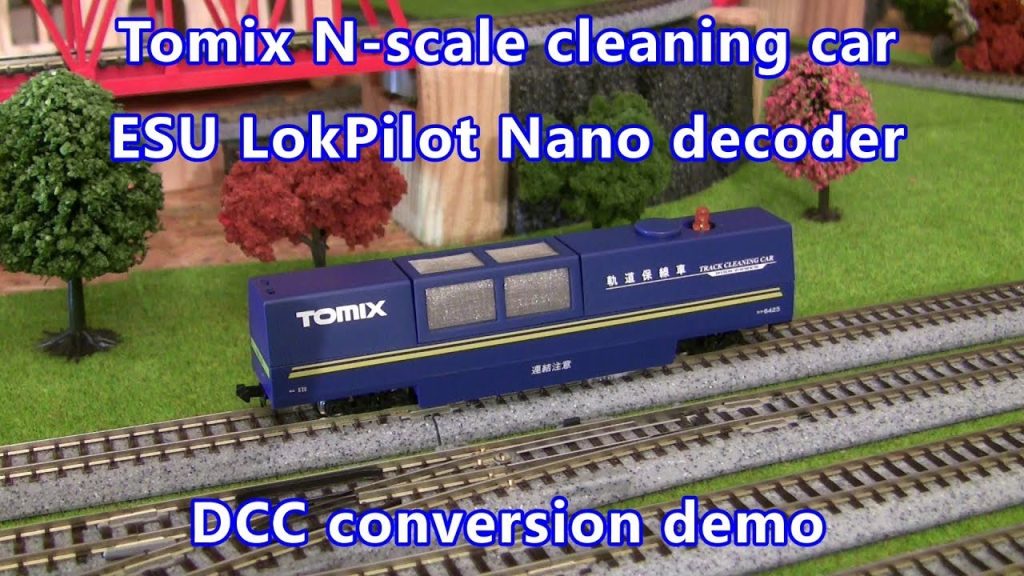 Tomix cleaning car with DCC decoder demo