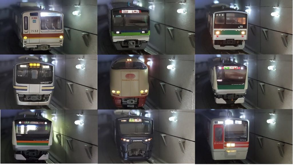 Nゲージ　いろいろな車両を地下鉄で走らせてみた！パート１　平井鉄道　I tried running various vehicles on the subway !