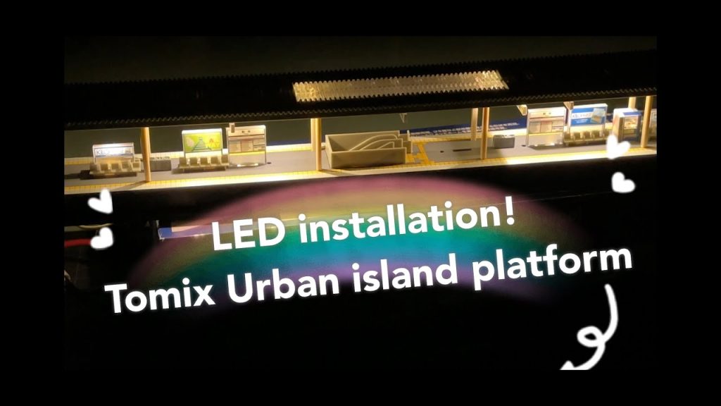 N gauge : How to install LED in TOMIX platform