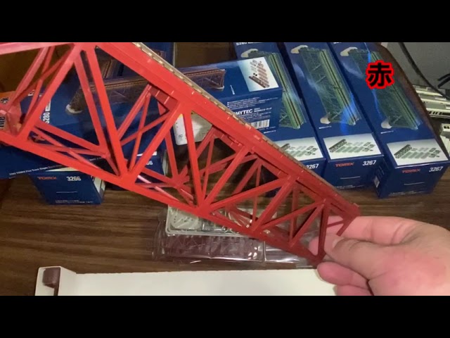 TOMIX 上路式単線トラス鉄橋開封動画