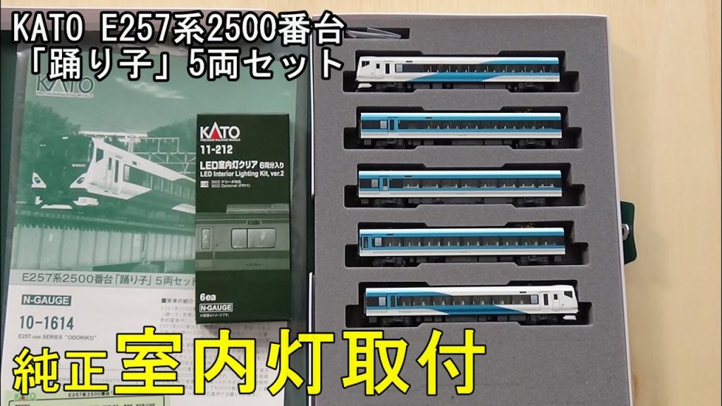 鉄道模型Ｎゲージ KATO E257系2500番台「踊り子」5両セットに室内灯を取り付ける【やってみた】