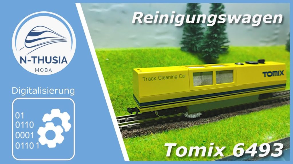 Digitalisierung – Tomix Schienen-Reinigungswagen | Bürobahn in Spur N