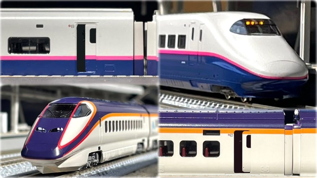 【ドア開閉有り】東北•上越新幹線 E2系 & 山形新幹線 E3系 Nゲージ 到着•発車(実車音付き)