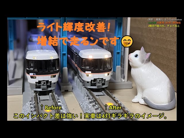 【Nゲージ 鉄道模型】KATO製  JR東海 383系。エッ? 2輌増結で走るンです♪