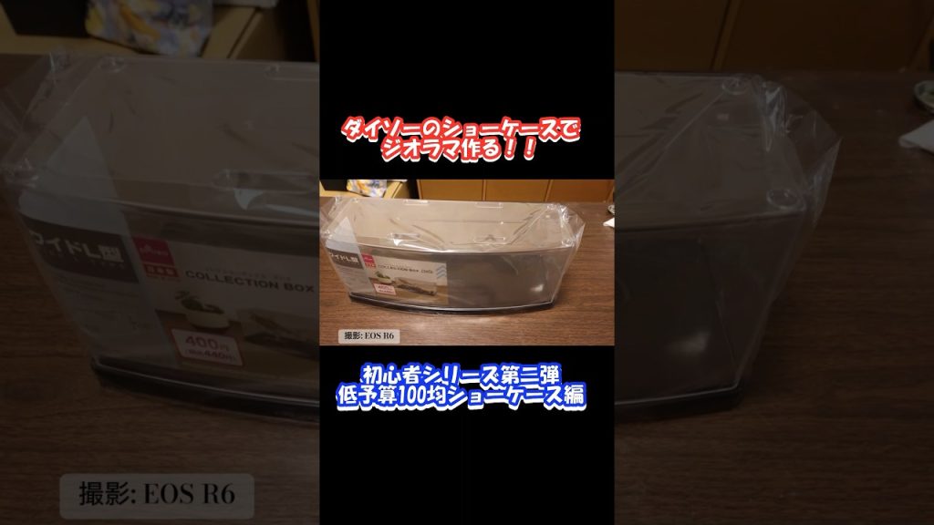 【Nゲージジオラマ】初心者シリーズ第二段　100均ショーケースで作る低予算ジオラマ　#nゲージ #ジオラマ #製作 #初心者 #ダイソー #eosr6 #レイアウト