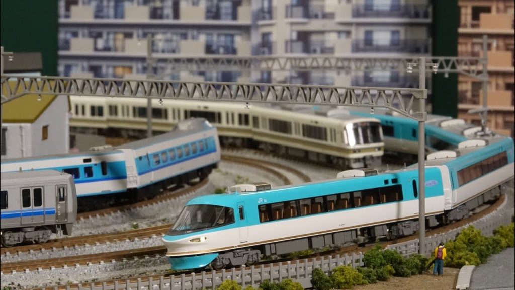 KATO 283系オーシャンアローをNゲージ鉄道模型複々線レイアウトで楽しむ！n scale model railroad layout