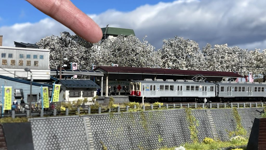 Nゲージで再現する昭和レトロ〜弘南鉄道中央弘前駅と桜〜