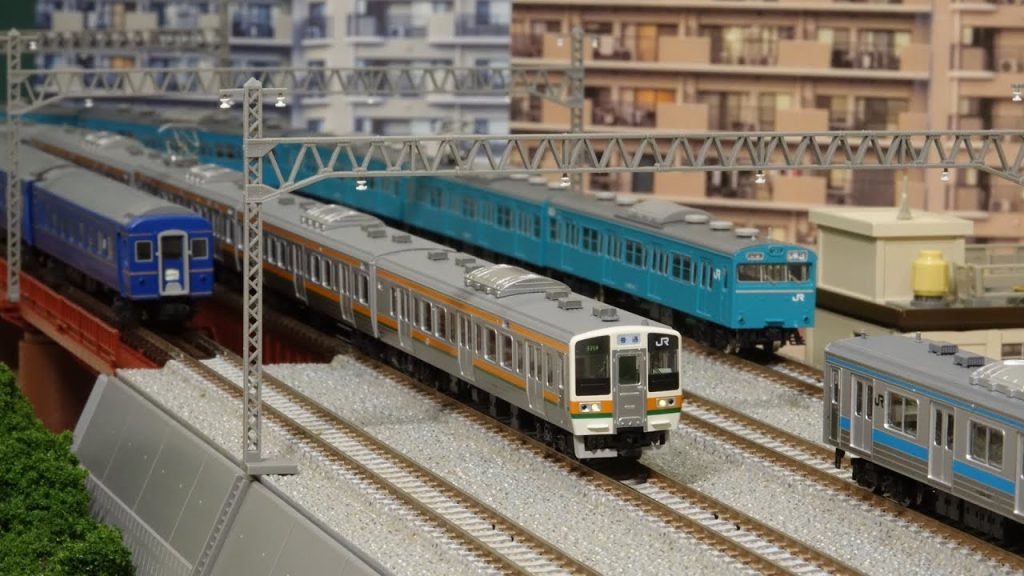 1990年代の東海道線・京浜東北線をNゲージ複々線レイアウトで楽しむ！N scale model railroad layout