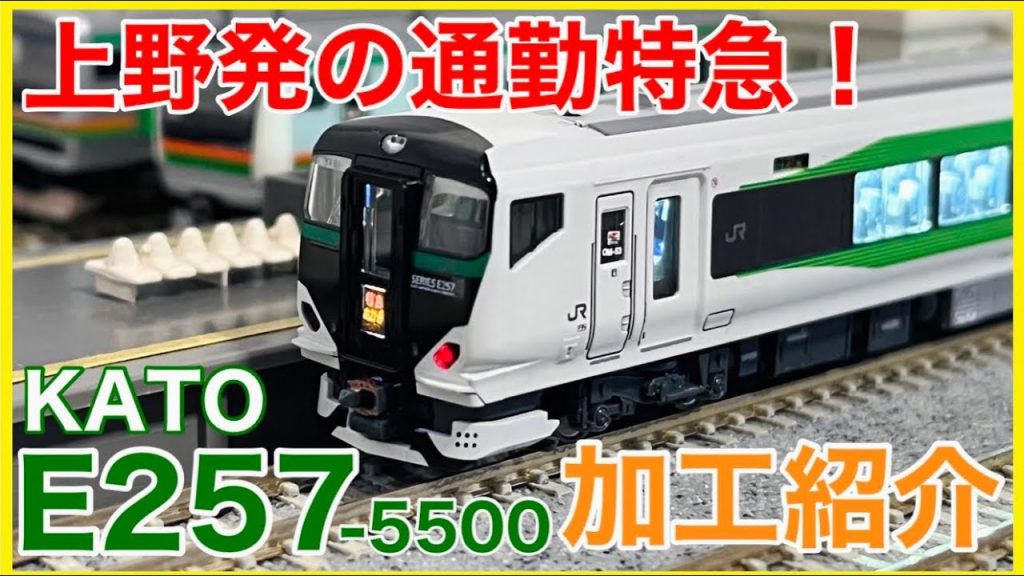 【あかぎ9号】KATO E257系5500番台をお手軽ディテールアップ！夜景運転にも映えるあの列車を再現してみた！！【Nゲージ】