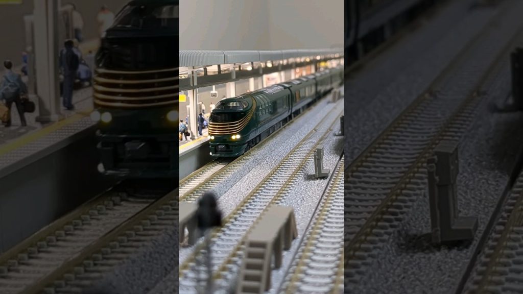 #瑞風 ▼ #TOMIX N-scale model, JR sleeper Diesel train series 87 ”TWILIGHT EXPRESS MIZUKAZE“. #shorts