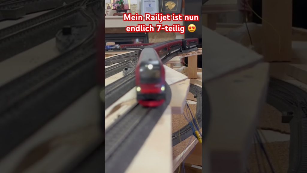 Roco Railjet ist nun 7-teilig + 60 Jahre Roco Jubiläumslok #eisenbahn #modelleisenbahn #shorts