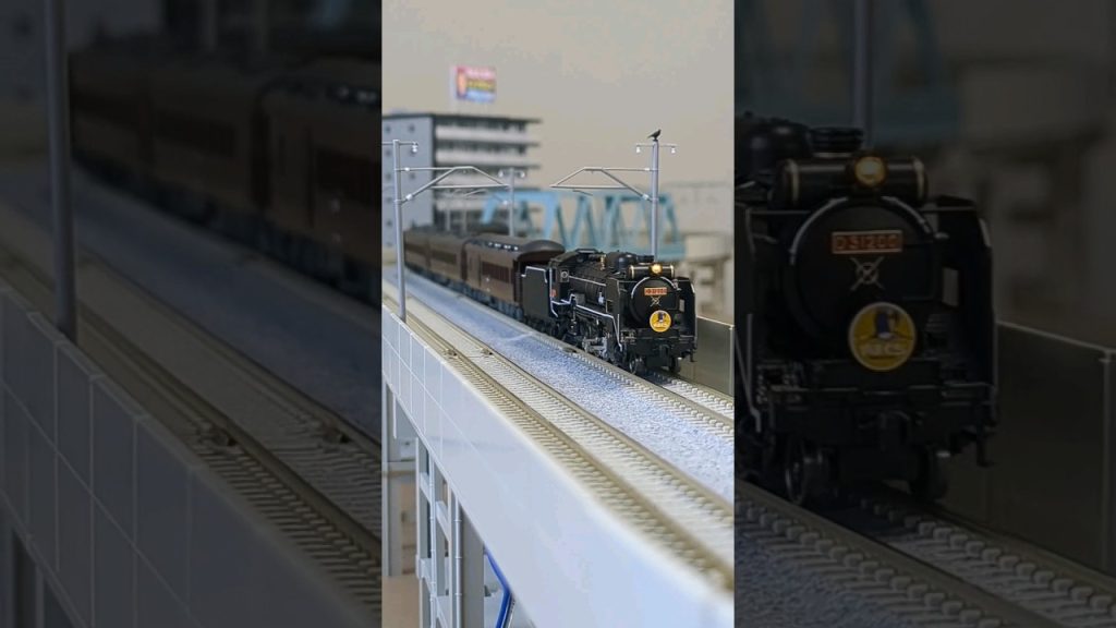 #SLやまぐち号 #D51 ▼N-scale model, KATO D51-200/Series 35 Steam Locomotive "YAMAGUCHI". #shorts