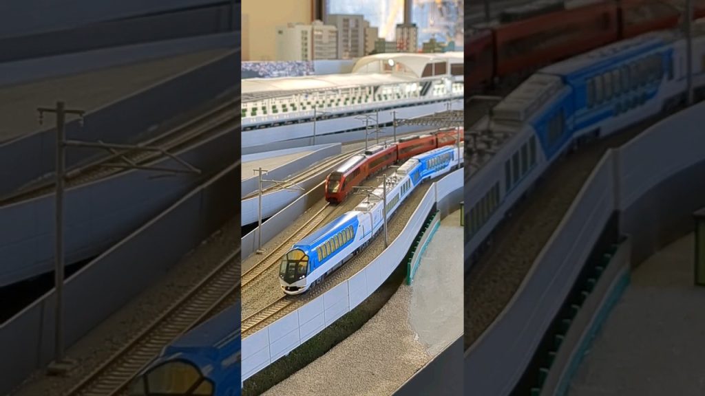 #しまかぜ #ひのとり ▼TOMIX N-scale model, Kintetsu Express “SHIMAKAZE” &”HINOTORI“. #shorts