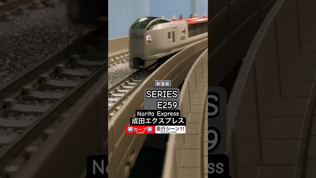 [高架カーブ通過‼︎] JR E259系(リニューアル車) カーブ走行シーン‼︎ #e259系 #成田エクスプレス #特急 #jr東日本 #総武快速線 #nゲージ #modeltrains #kato