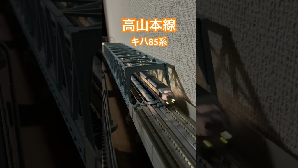 Nゲージ夜間走行 高山本線 JR東海キハ85系 特急ワイドビューひだ 2024/3/5再生産【鉄道模型】#shorts