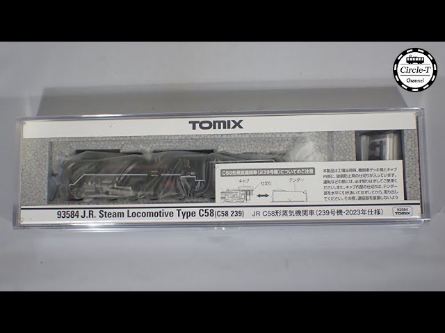 【開封動画】TOMIX 93584 JR  C58形蒸気機関車（239号機・2023年仕様）【鉄道模型・Nゲージ】