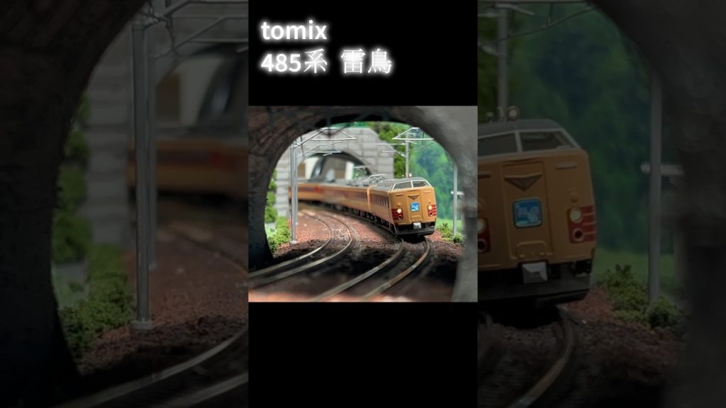 自宅レイアウト走行　tomix 485系雷鳥 #鉄道模型 #nゲージ #北陸本線 #485系 #tomix