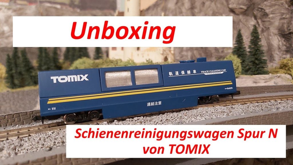 Albulabahner zeigt: Unboxing - Schienenreinigungswagen Spur N von TOMIX