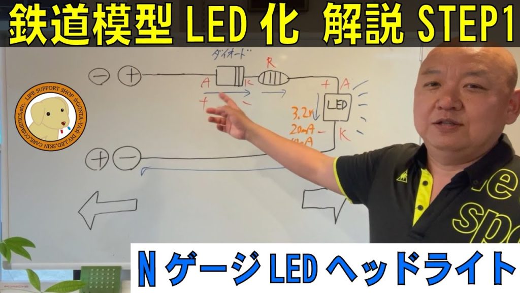 鉄道模型LED化STEP１基本解説ヘッドライトNゲージHOゲージ