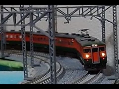 115系非冷房4両   N Scale 1/150 tomix製　走行音合成