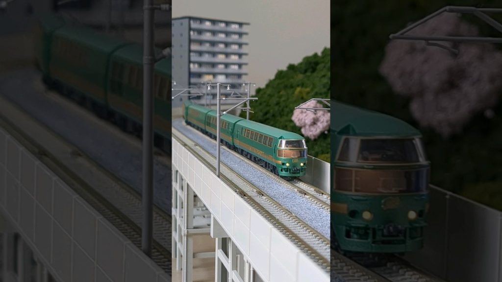 #ゆふいんの森 ▼TOMIX N-scale model, Diesel Train Type KIHA70/71 ”Yufuin no mori“　(renewed design). #shorts