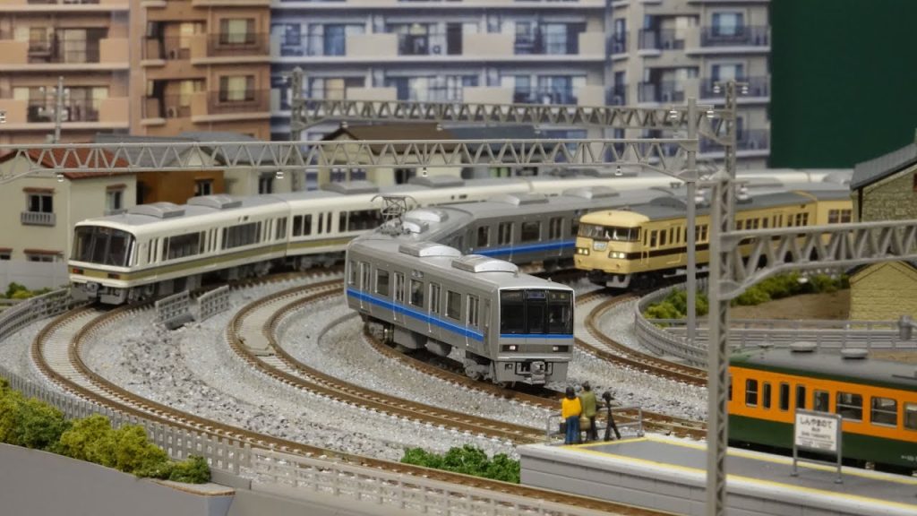 在りし日のJR京都線をNゲージ鉄道模型複々線レイアウトで楽しむ！N scale model railroad layout