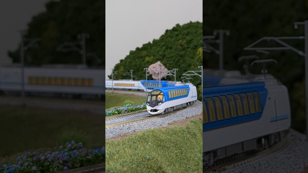 【Nゲージ】#しまかぜ #築堤を作る ▼TOMIX N-scale model, Kintetsu Corporation Series 50000 “SHIMAKAZE”. #shorts