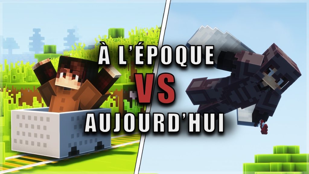 À l'époque VS Aujourd'hui - Compilation shorts Minecraft