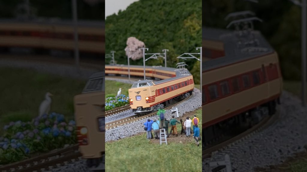 【Nゲージ】#381系 #やくも ▼KATO N-scale model, Series 381 “JNR Revival YAKUMO”. #shorts