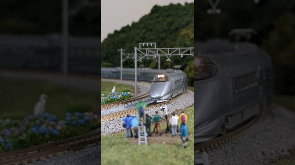 【日本初のミニ新幹線】#400系 #つばさ  ▼TOMIX N-scale model, J.R. Series 400 YAMAGATA Shinkansen “TSUBASA”. #shorts