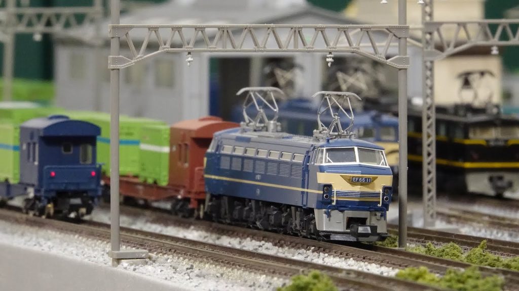 EF66 国鉄時代のコンテナ貨物列車をNゲージレイアウトで楽しむ！N scale  model railroad layout