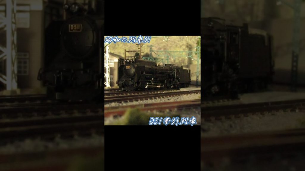 昭和の列車51   D51牽引列車 #shorts #nゲージ  #train