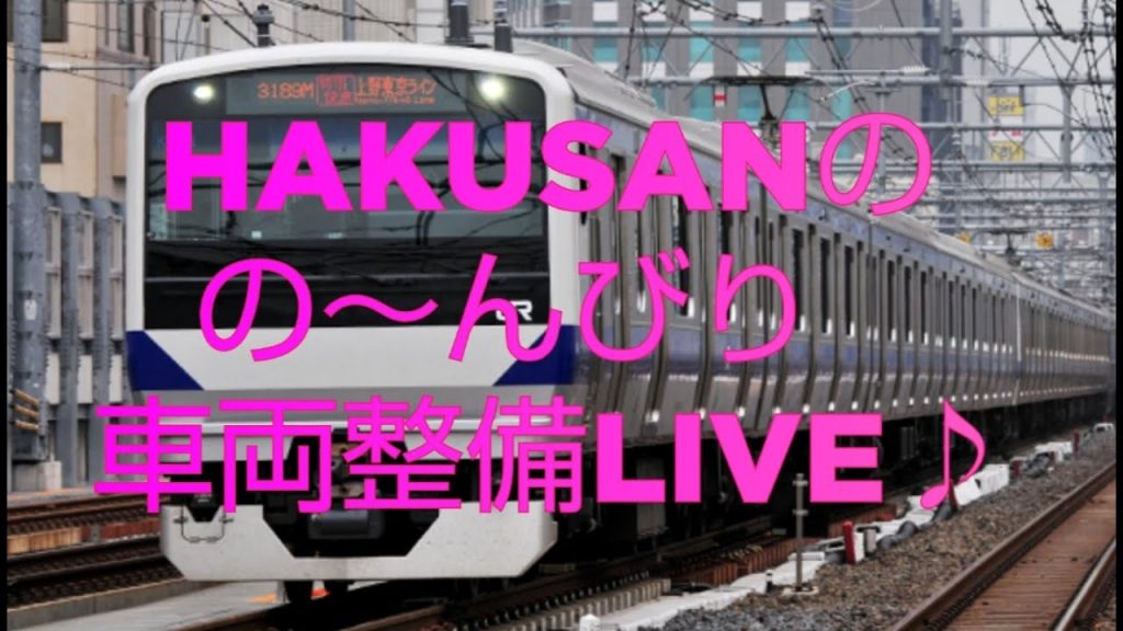 HAKUSANの の～んびり配信（第111回）KATO E531系 車両整備【室内表現シール貼り付け】