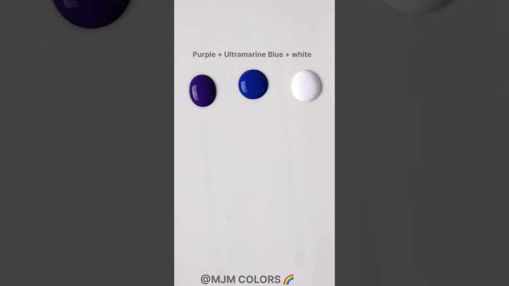 How to Mix Colors: Creating Unique Shades with Blue, Purple, and White