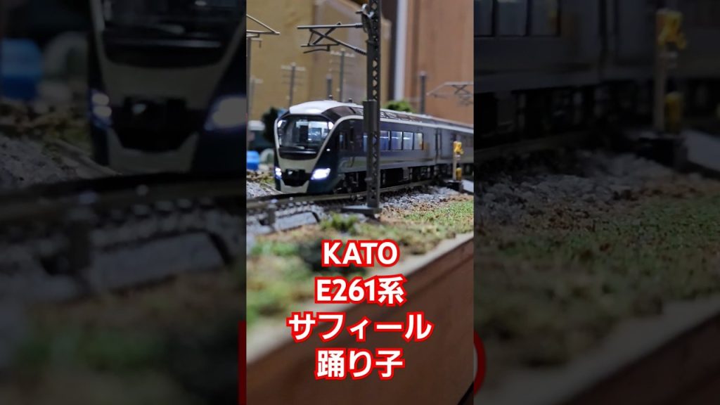 KATO E261系サフィール踊り子#nゲージ #train #kato鉄道模型  #shorts #水平アングル