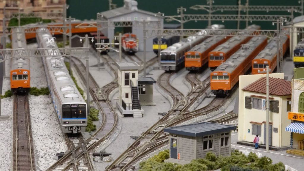 少し昔の片町線（学研都市線）をNゲージ鉄道模型で楽しむ！N scale model railroad layout