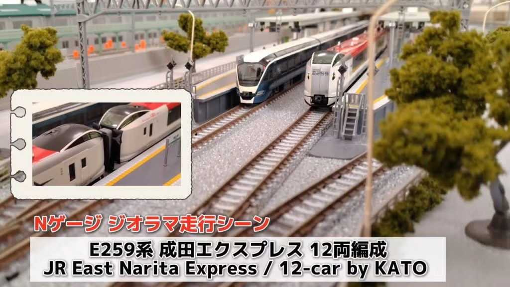 #nゲージ #成田エクスプレス #ジオラマ 走行シーン #鉄道模型 #電車 #e259系 #diorama #nscale #miniature #train #kato #tomix