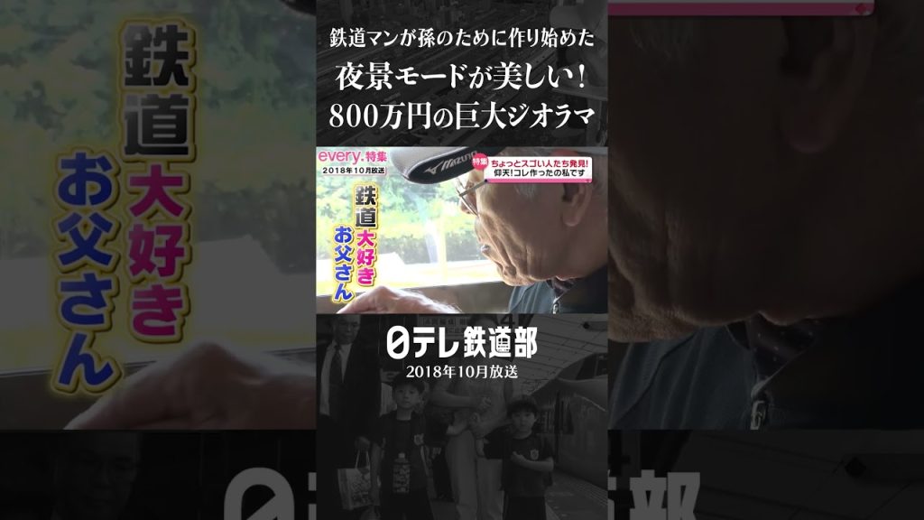 【巨大】800万円かけたNゲージ！元鉄道マンの鉄道模型〔日テレ鉄道部〕