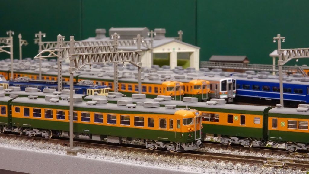 TOMIX 165系 急行「東海」をNゲージ鉄道模型レイアウトで楽しむ！N scale model railroad layout