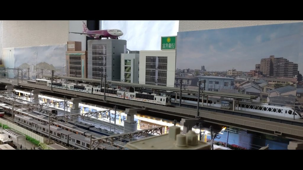 【ライブ配信 2回目】東武鉄道   スペーシア  X  & リバティ  同時2編成走行　　 鉄道模型(N scale model) ジオラマ( My layout)