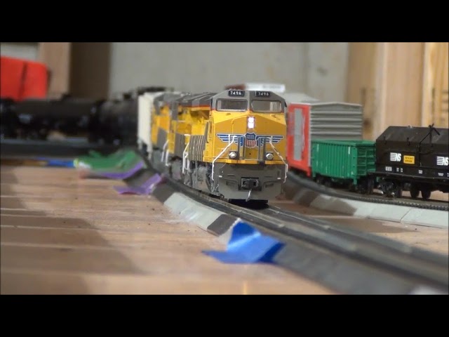 HO Operating Session ft All GEVOs Lashups, Foregin Power, Grain Trains and more!