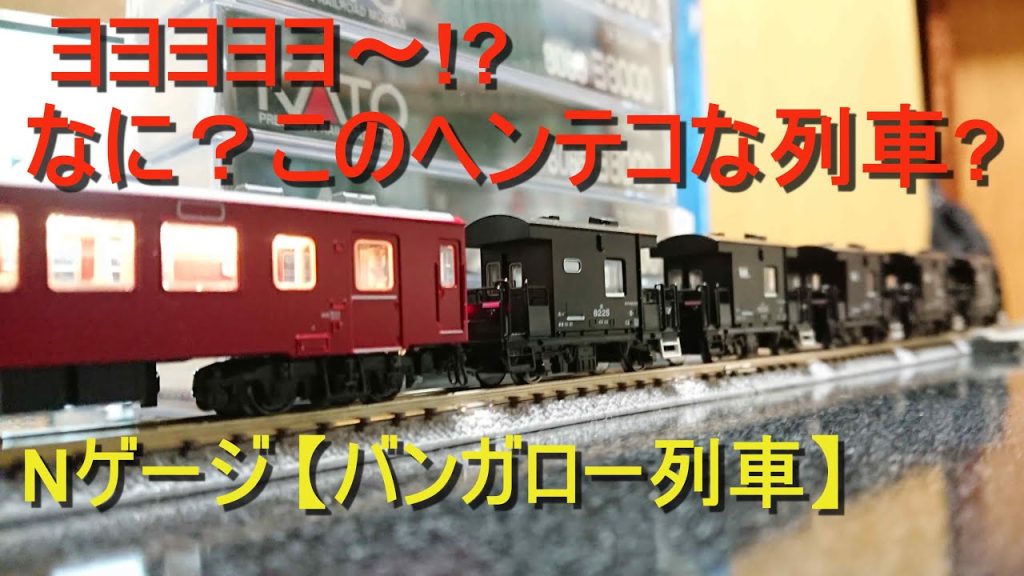 Nゲージ【バンガロー列車】/ ヨヨヨヨヨ～⁉ 珍ドコ編成!! / #nゲージ #鉄道模型 #珍ドコ列車 #イベント列車 #貨物列車 #車掌車  #jr四国 #ヨ8000 #de10 #50系