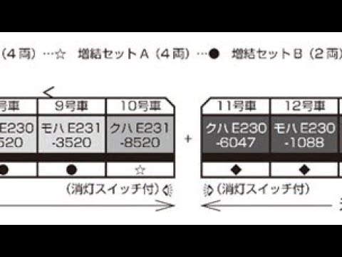 【Nゲージ鉄道模型】KATOとTomixで組成予定の湘南新宿ライン&上野東京ライン　E231系1000番台編