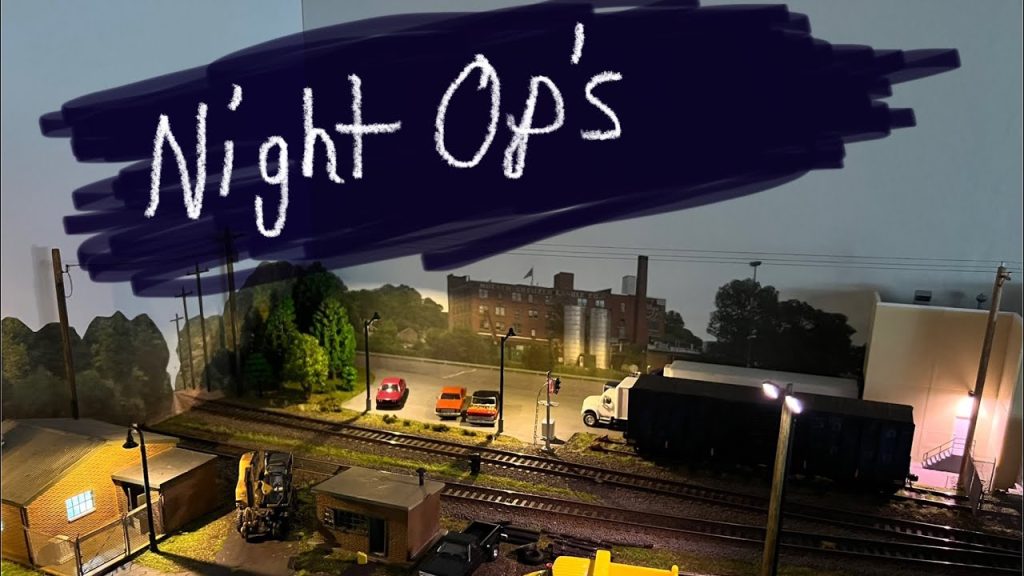 Night Operations on the HO Shelf Layout