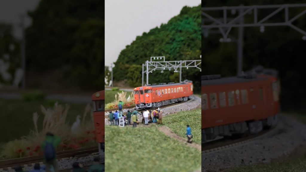 #キハ40 #烏山線 ▼TOMIX N-scale model, J.R. Diesel Train Type KIHA40-1000 “Karasuyama Line”. #shorts