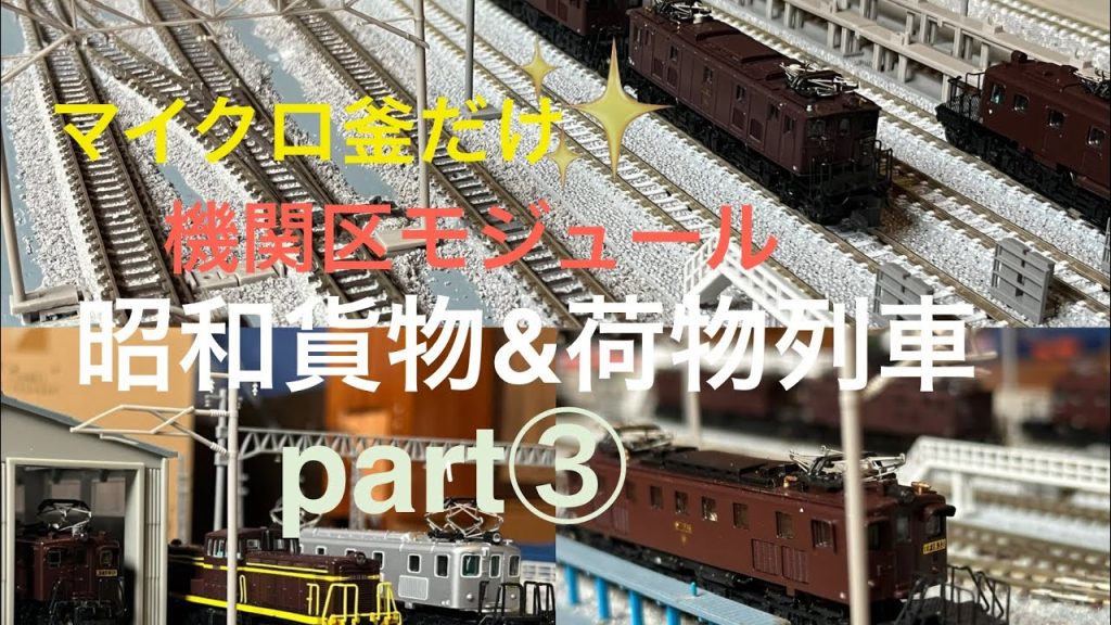 Nゲージ 鉄道模型 昭和貨物&荷物列車 part③ マイクロエース釜縛り編‼️