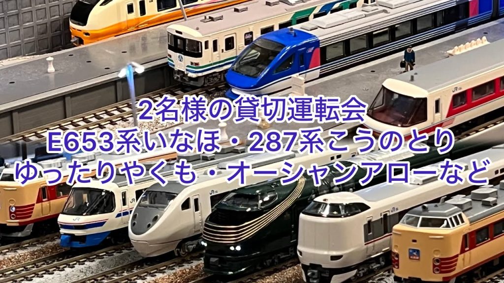 【Nゲージ】2名様の貸切運転会！E653系いなほ、HOT7000系、茨城交通、ゆぅトピア和倉、485系しらさぎ、283系オーシャンアロー、383系、225系阪和線、キハ58.キサハ34氷見線、