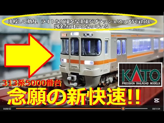 【Nゲージ開封】KATO 313系5000番台「新快速」 メンテナンス、室内灯取り付け【鉄道模型】